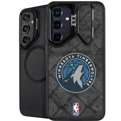 NBA Minnesota Timberwolves Dark Rust Galaxy S24 FE Kickstand Case